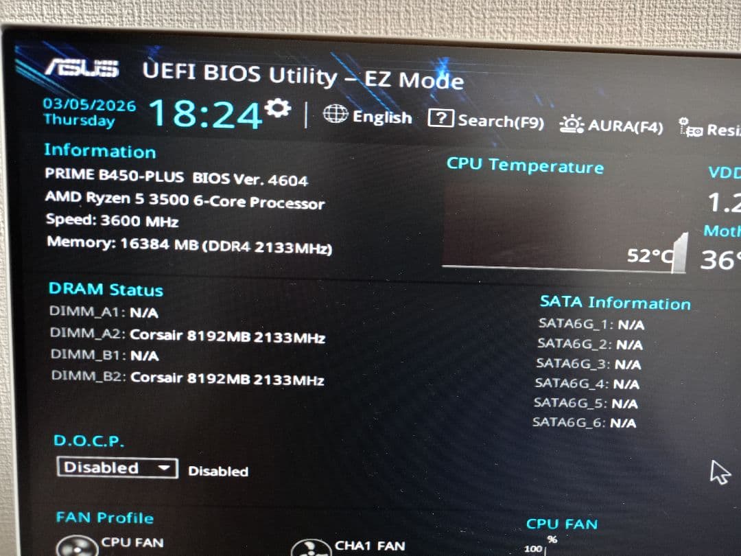 ASUS PRIME B450-PLUS マザーボード セット