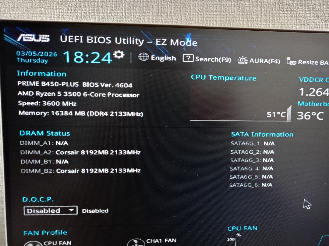 ASUS PRIME B450-PLUS マザーボード セット