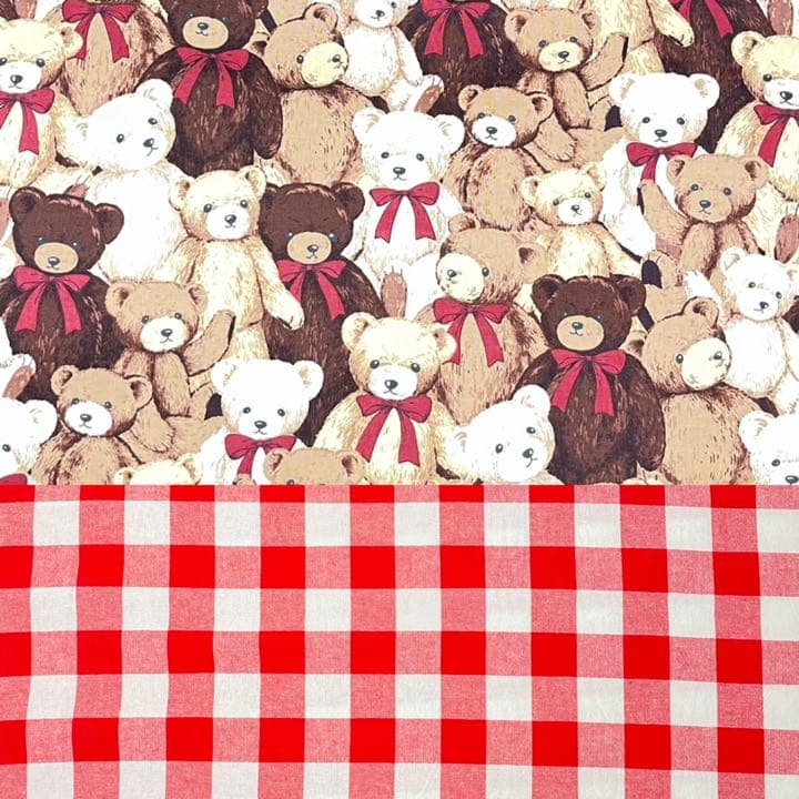 【名前刺繍無料サービス】テディベア柄★入園入学セット〈オーダー受付〉