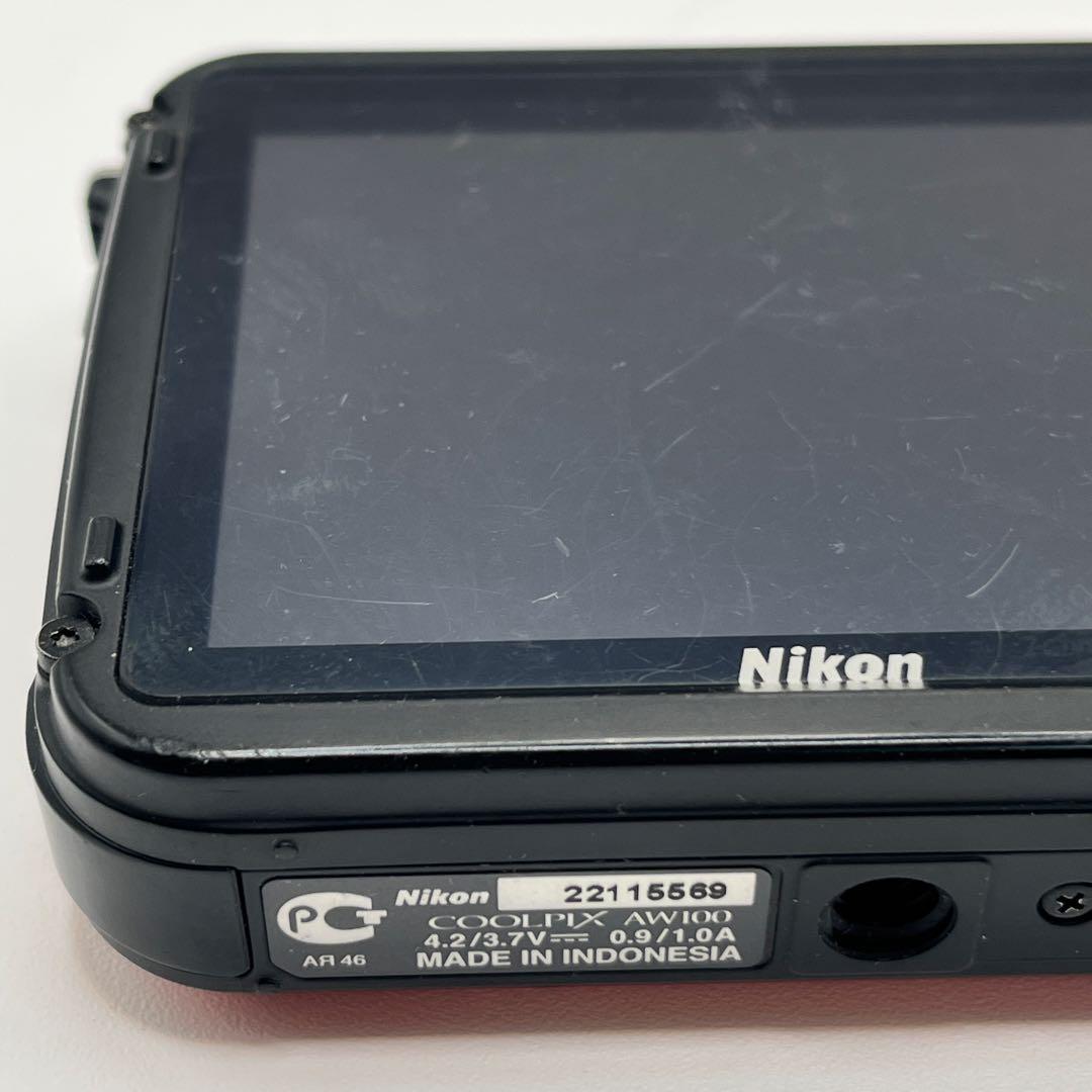 Nikon COOLPIX AW100 オレンジ 防水 デジタルカメラ GPS