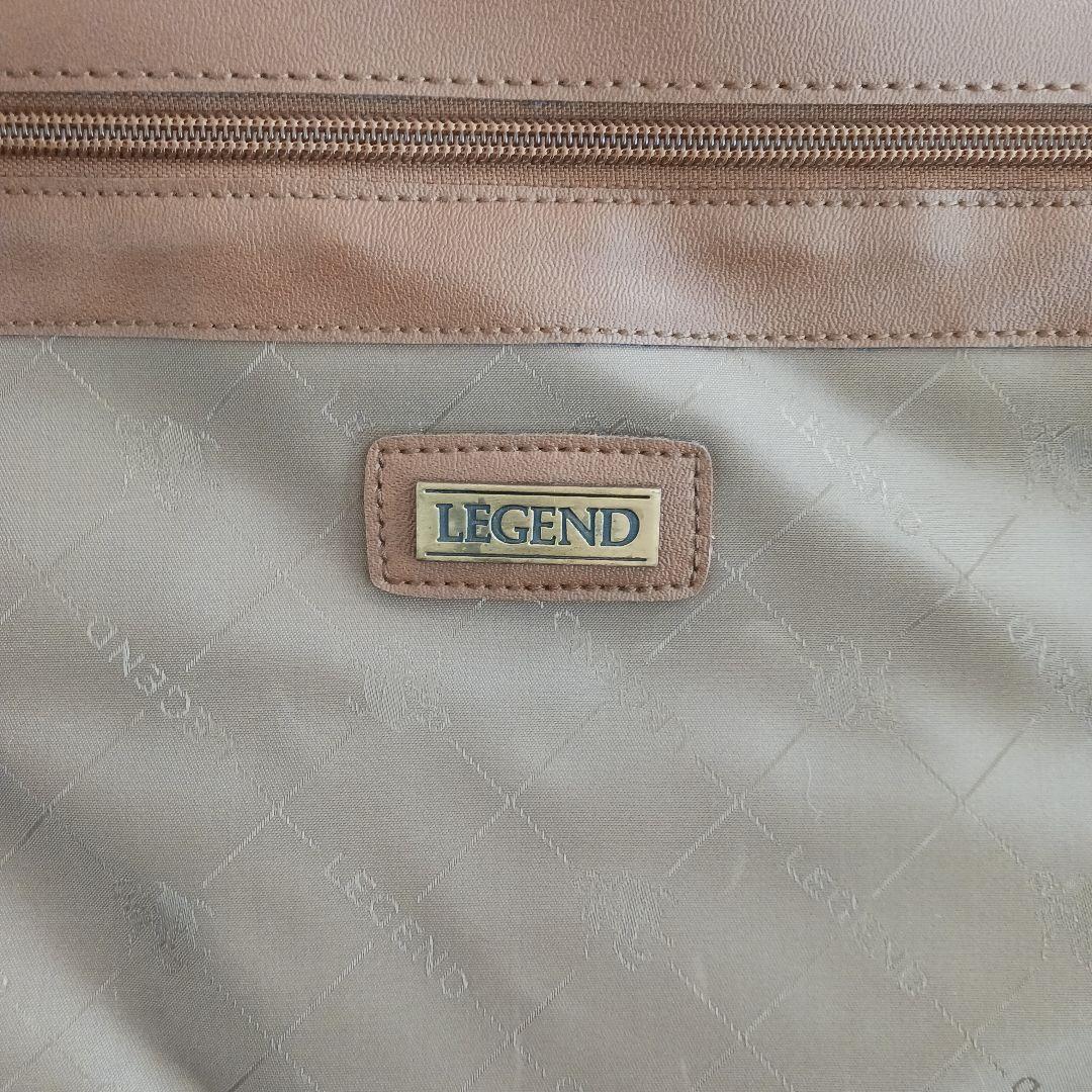 LEGEND ガーメントバッグ ベージュ　スーツ入れ　ヴィンテージ　大容量レトロ