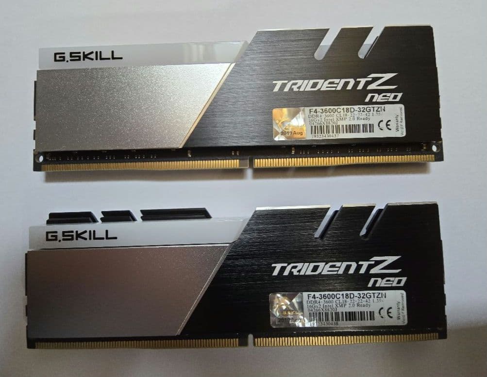 G.SKILL DDR4 3600Mhz 4枚組 計64GB