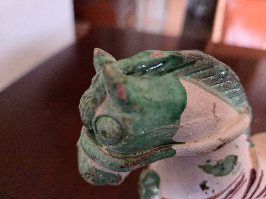 ペルー プカラ 馬 オブジェ 陶器 ヴィンテージ 魔除けフォークアート