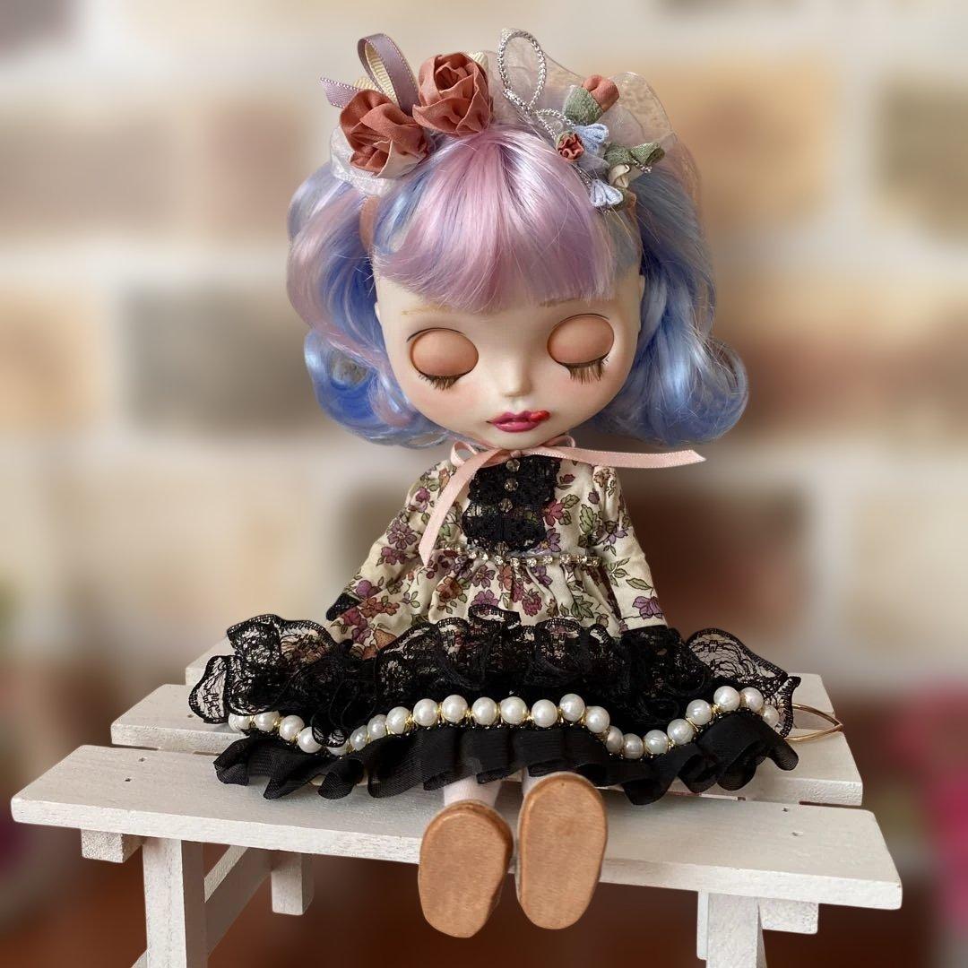 カスタムアイシードール『yammy!』ウェーブボブの子を結いました