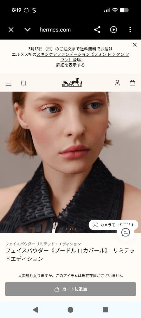 【新品未開封】エルメス ホリデー限定品 《プードル ロカバール フェイスパウダー