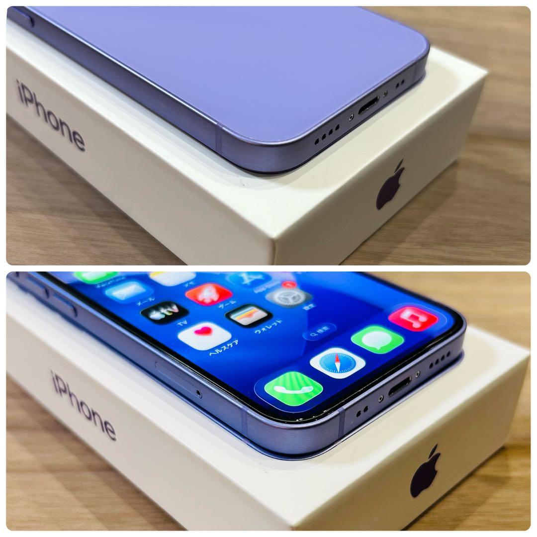 【超美品】iPhone 12 mini 本体 128GB SIMフリー パープル