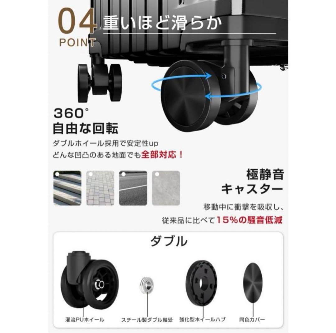 スーツケース 機内持ち込み超軽量大容量多機能 USB 静音Sサイズ