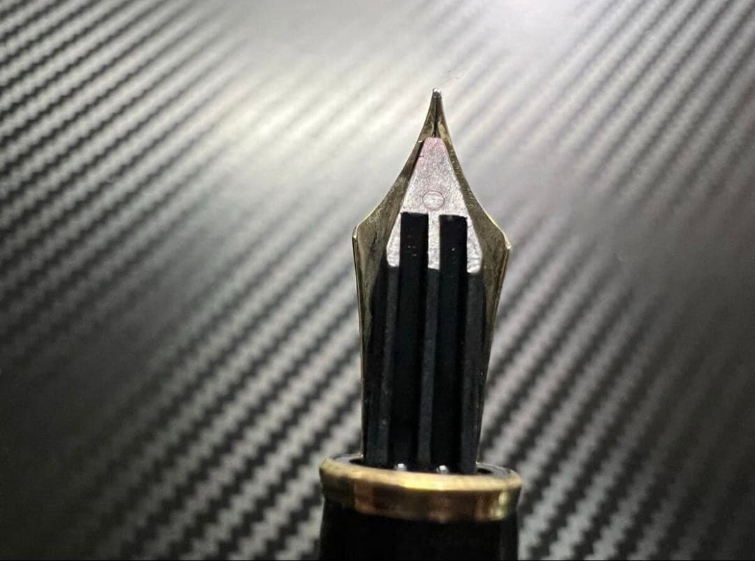 美品 モンブラン 万年筆 144 EF ブラック 中白 14金ニブ