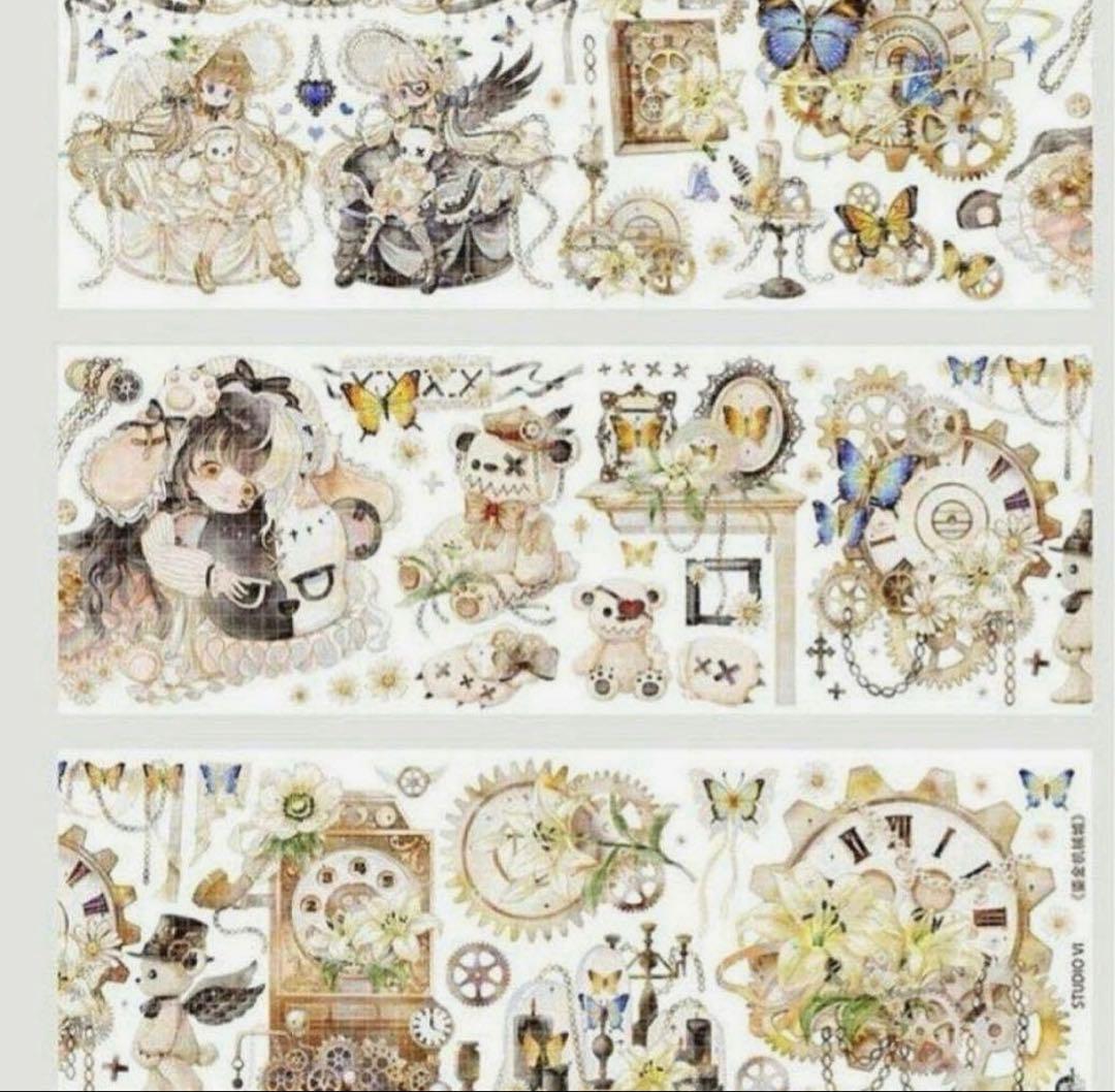 【新品】海外マステ　白百合