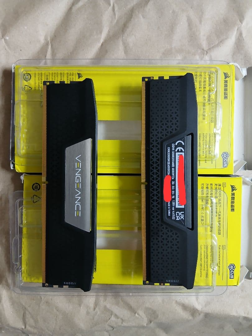 メモリー Corsair vengeance ddr5 32gb 6000T CL36