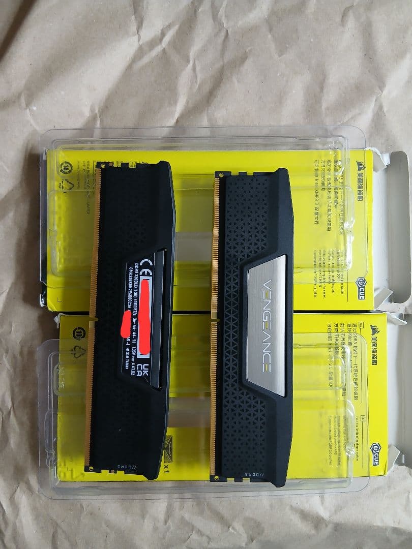 メモリー Corsair vengeance ddr5 32gb 6000T CL36