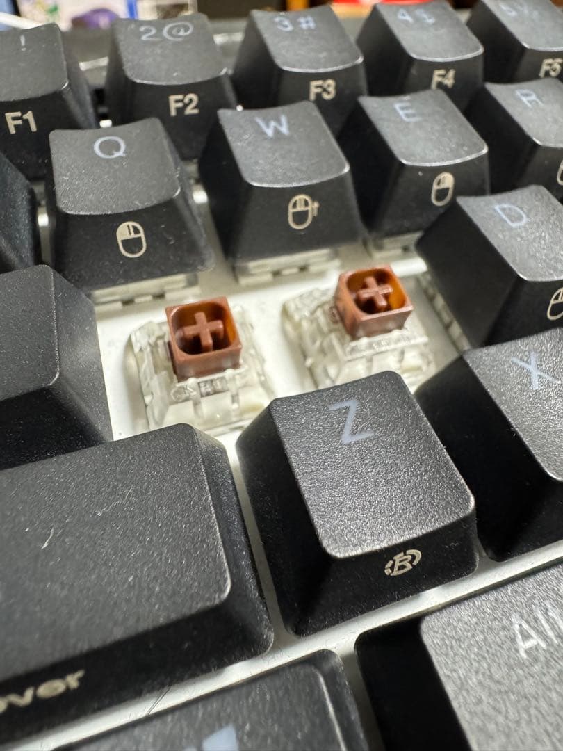 ダッキーキーボードパワーカラー茶軸