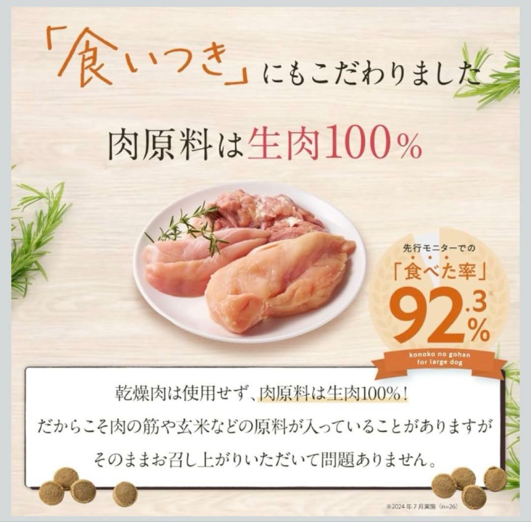 コノコトトモニ 大型犬のためのこのこのごはん