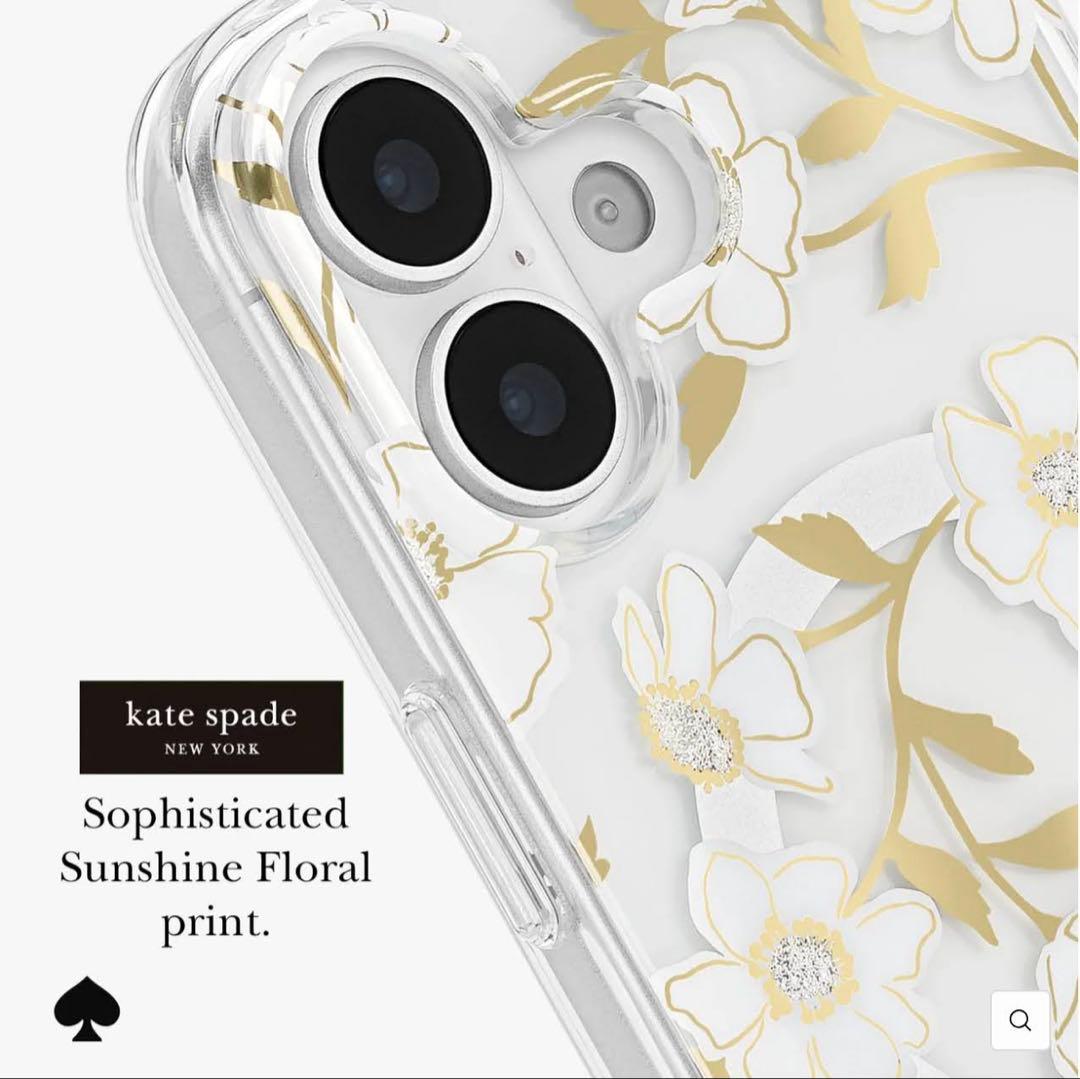 ケイトスペード iPhone17 花柄 MagSafe対応
