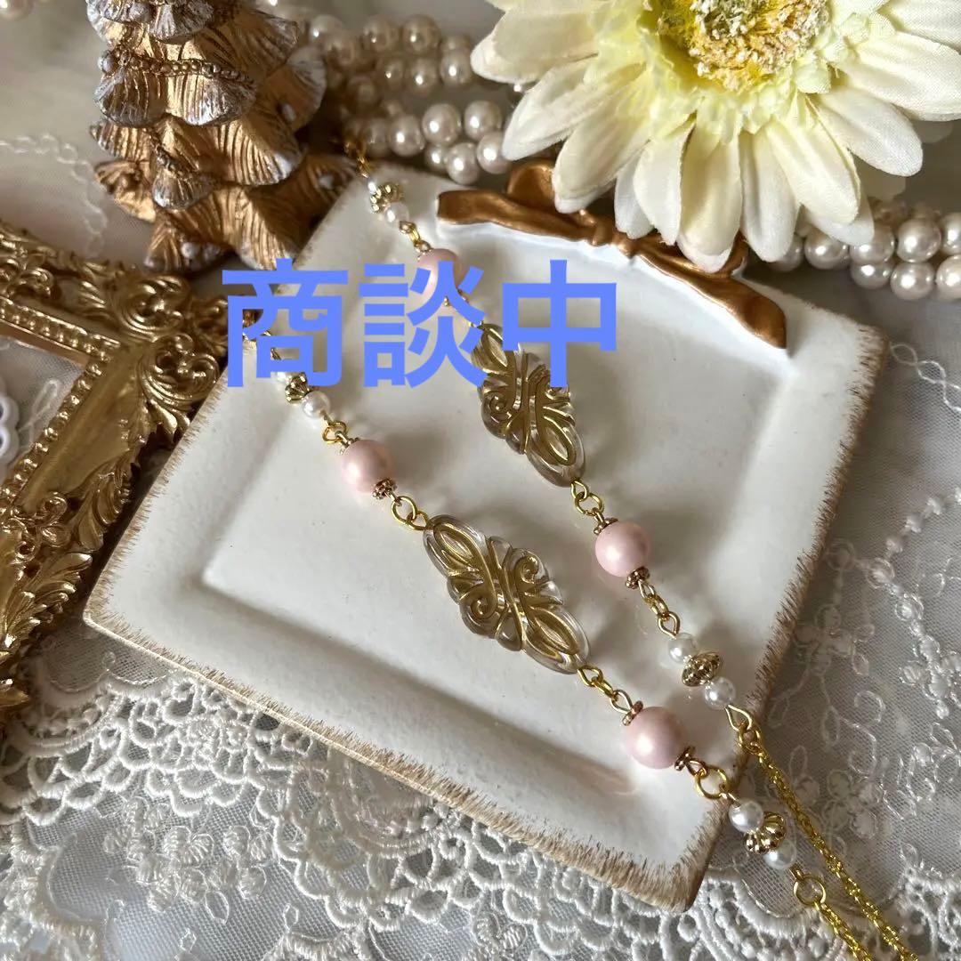♪ 647❤️ アンティーク　ビーズ　マスクチェーン　メガネチェーン　ハンドメイド