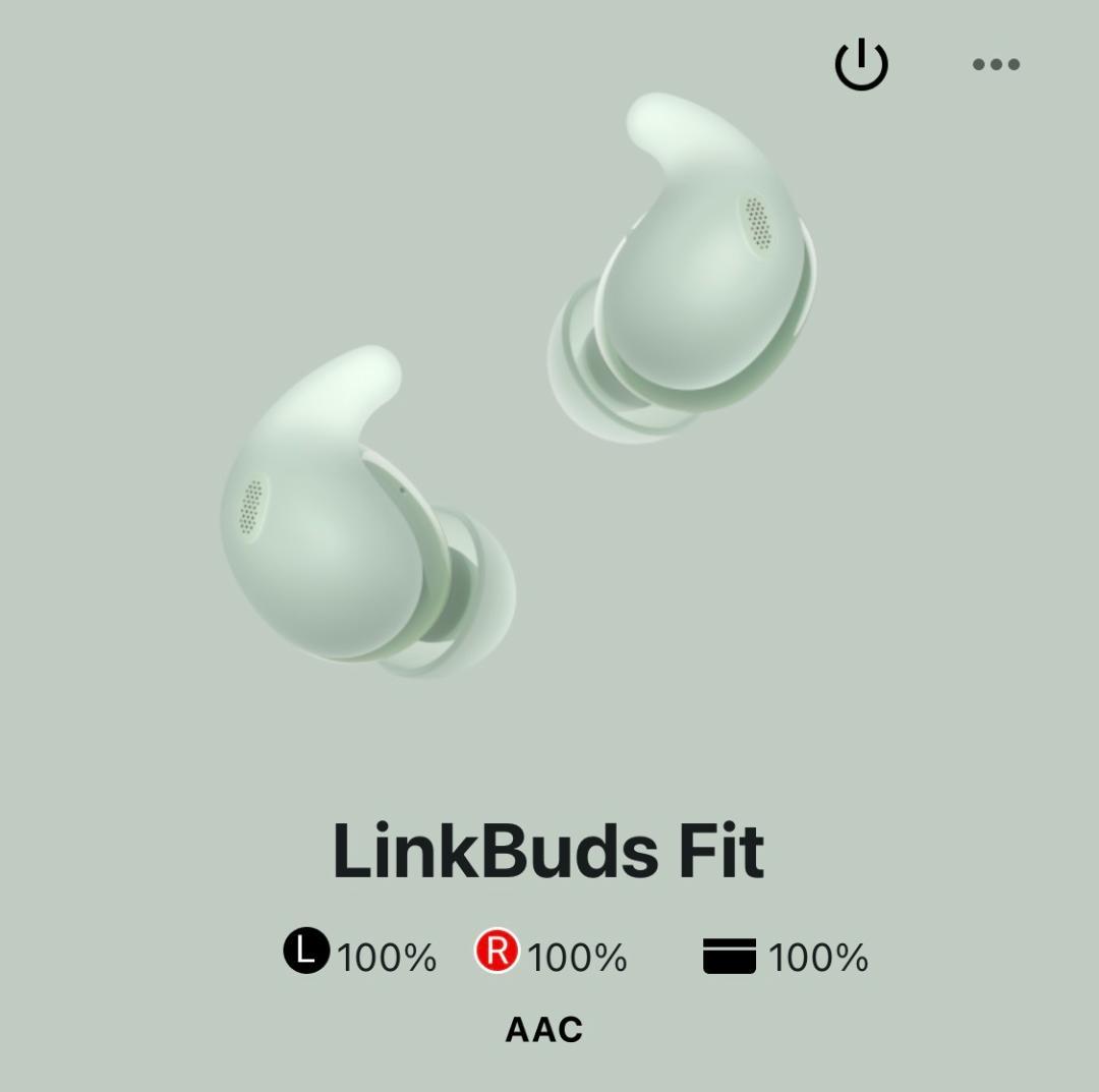 美品 左 L 片耳のみ LinkBuds Fit グリーン WF-LS910N
