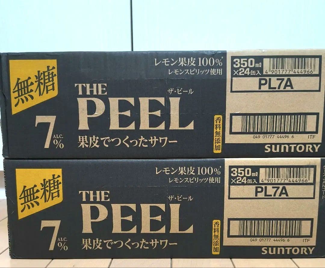 SUNTORY THE PEEL 無糖レモンサワー 350ml×48本（2箱）