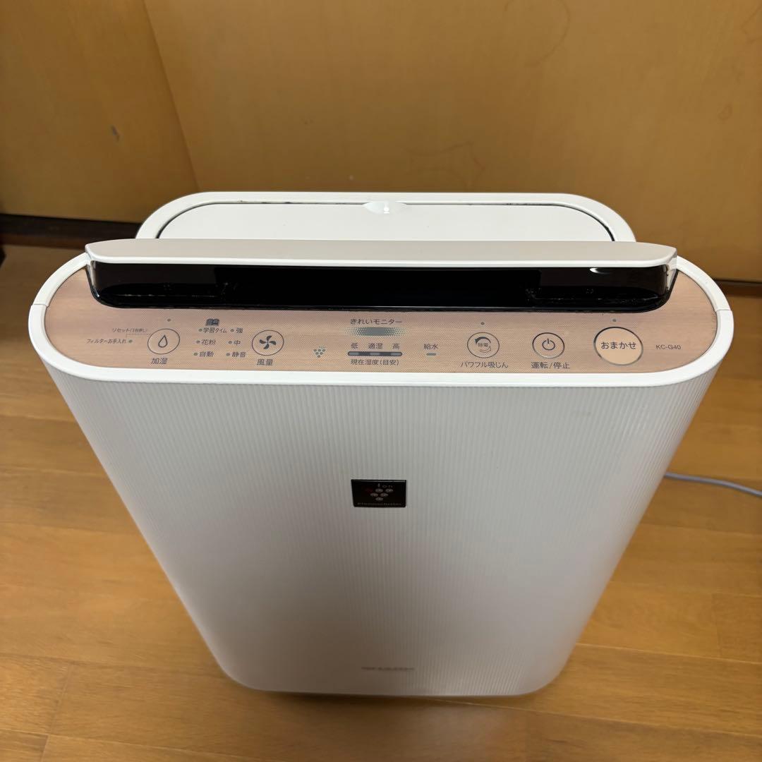 SHARP 加湿空気清浄機 プラズマクラスター KC-G40-W 20年製