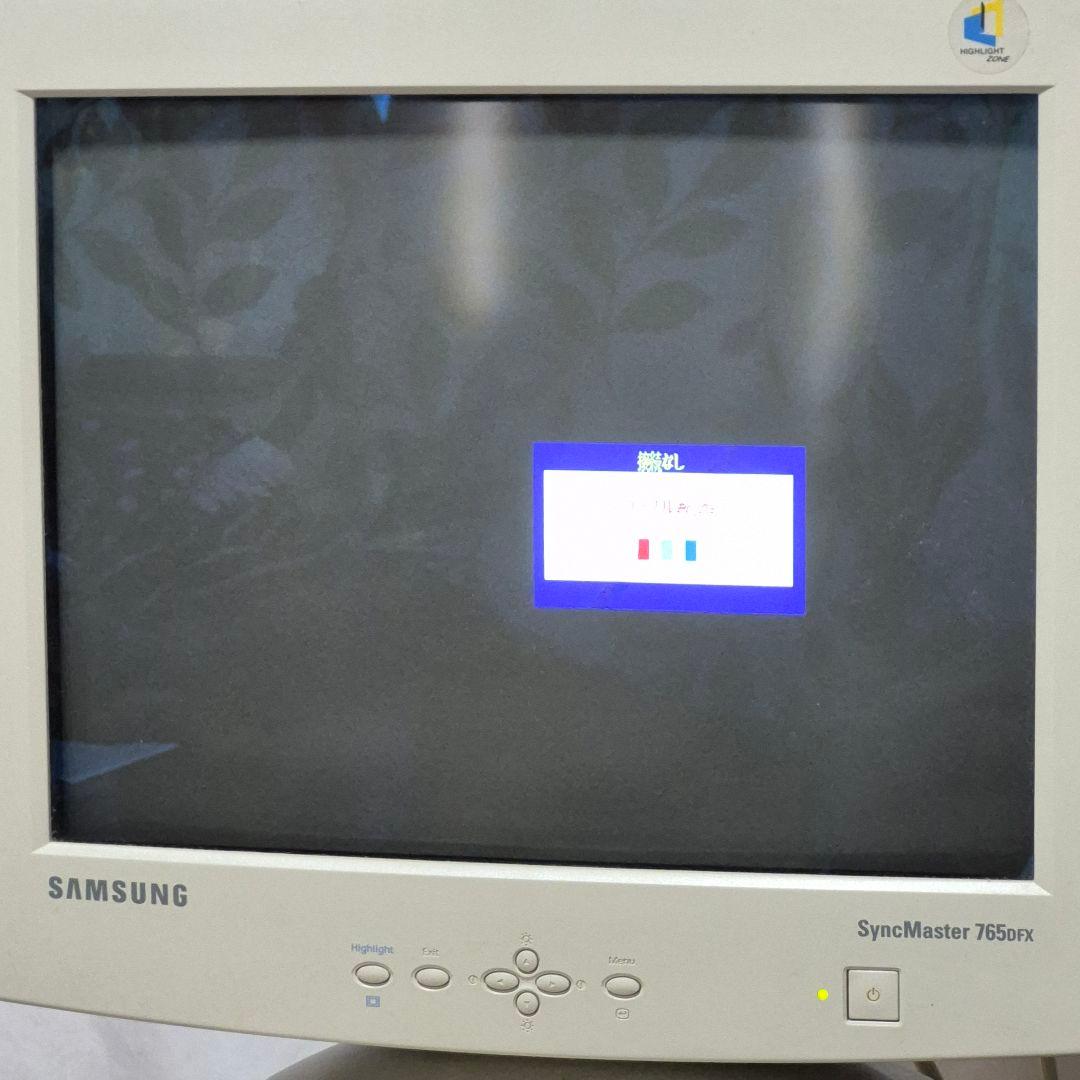 ​動作確認済Samsung SyncMaster 765DFX CRTブラウン管