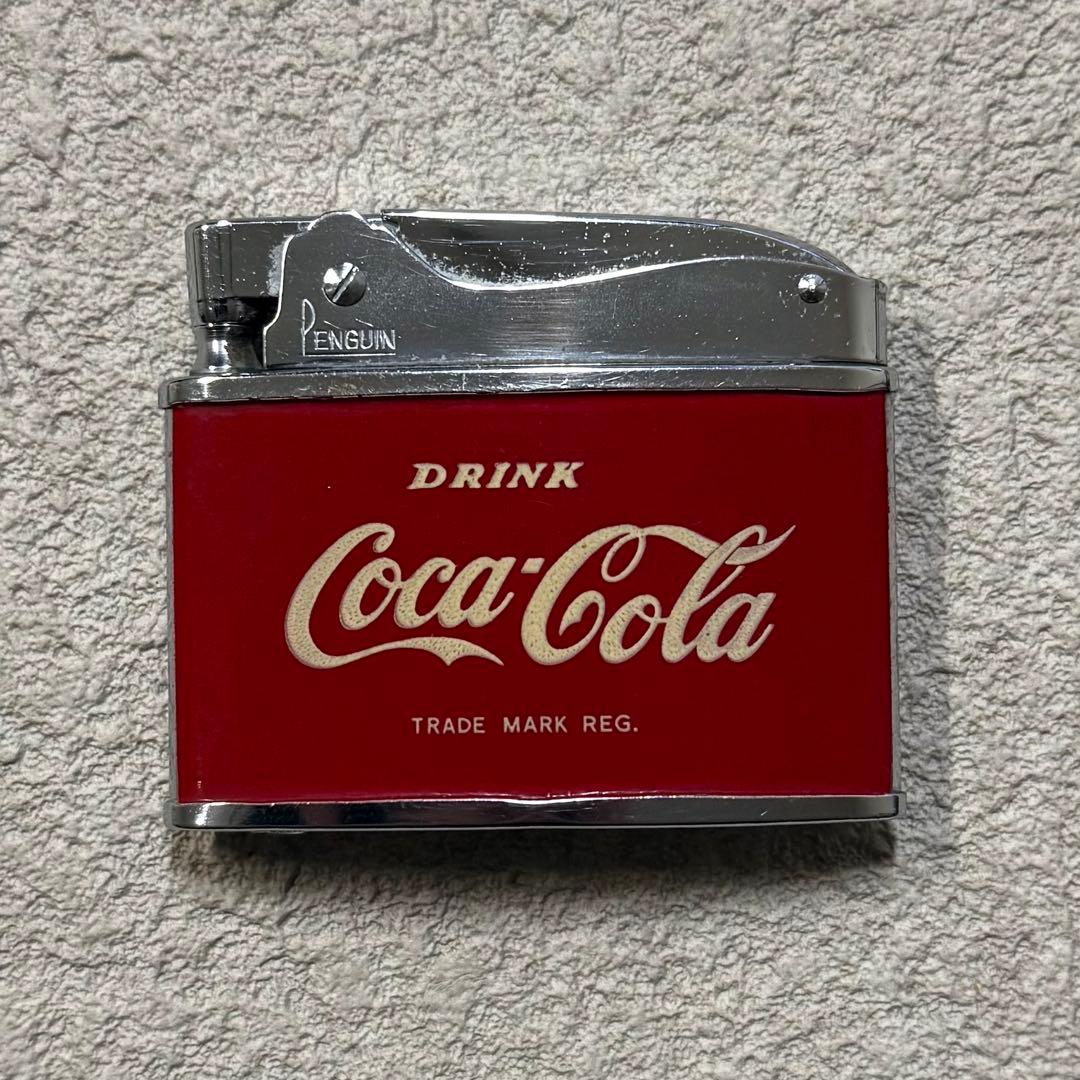 SNT1516 当時物 コカコーラ オイルライター PENGUIN 1960s