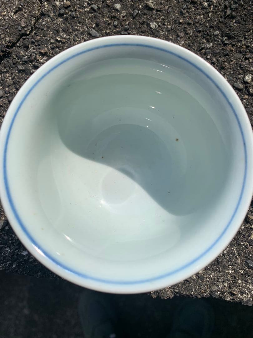中国明時代末期染付お茶碗