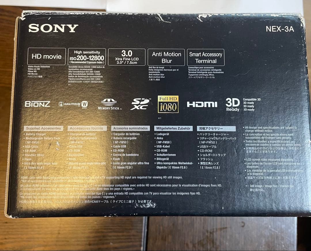 SONY α ミラーレスカメラ 14.2メガピクセル E 2.8/16レンズ付き