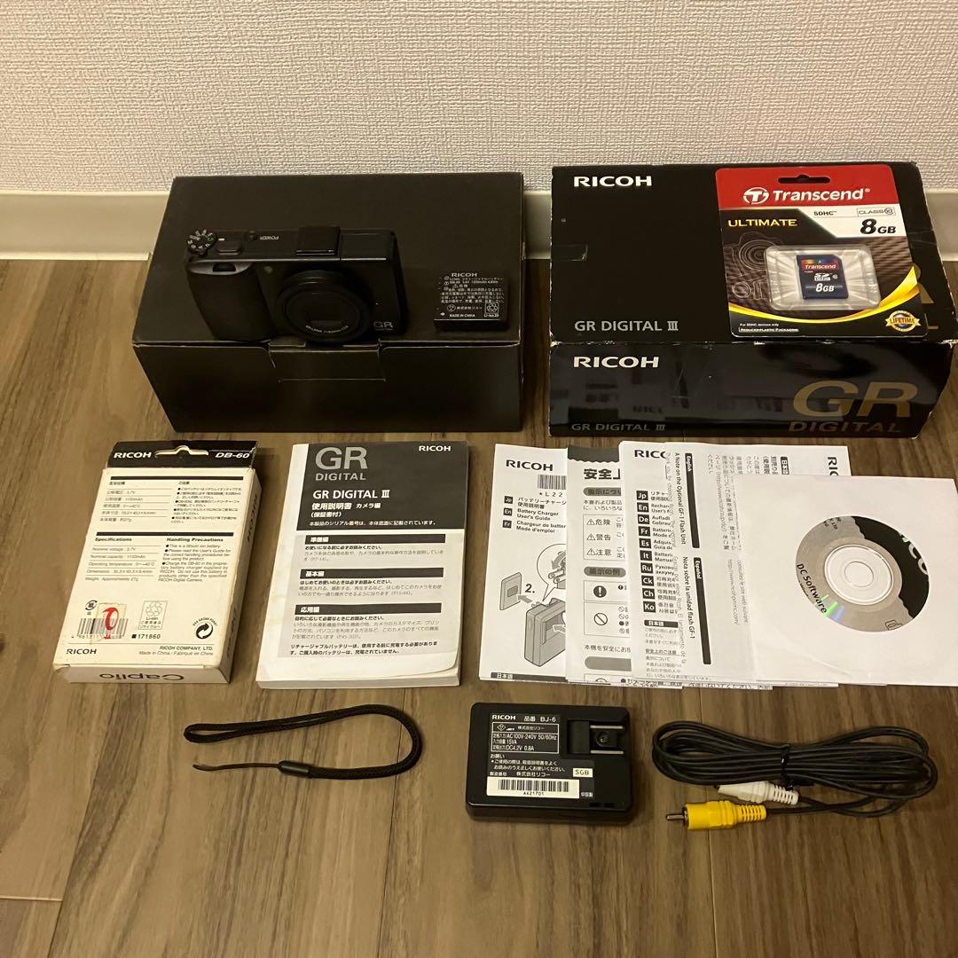 RICOH GR DIGITAL III 箱付き 予備バッテリーあり