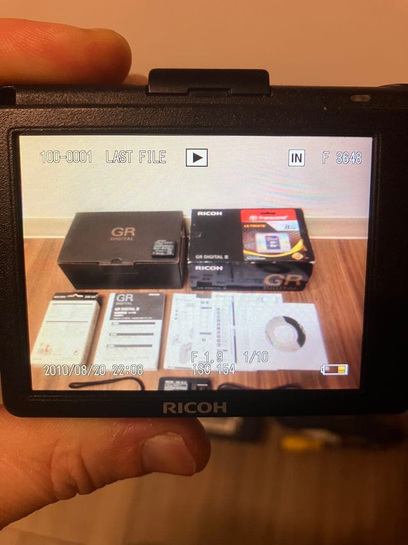 RICOH GR DIGITAL III 箱付き 予備バッテリーあり