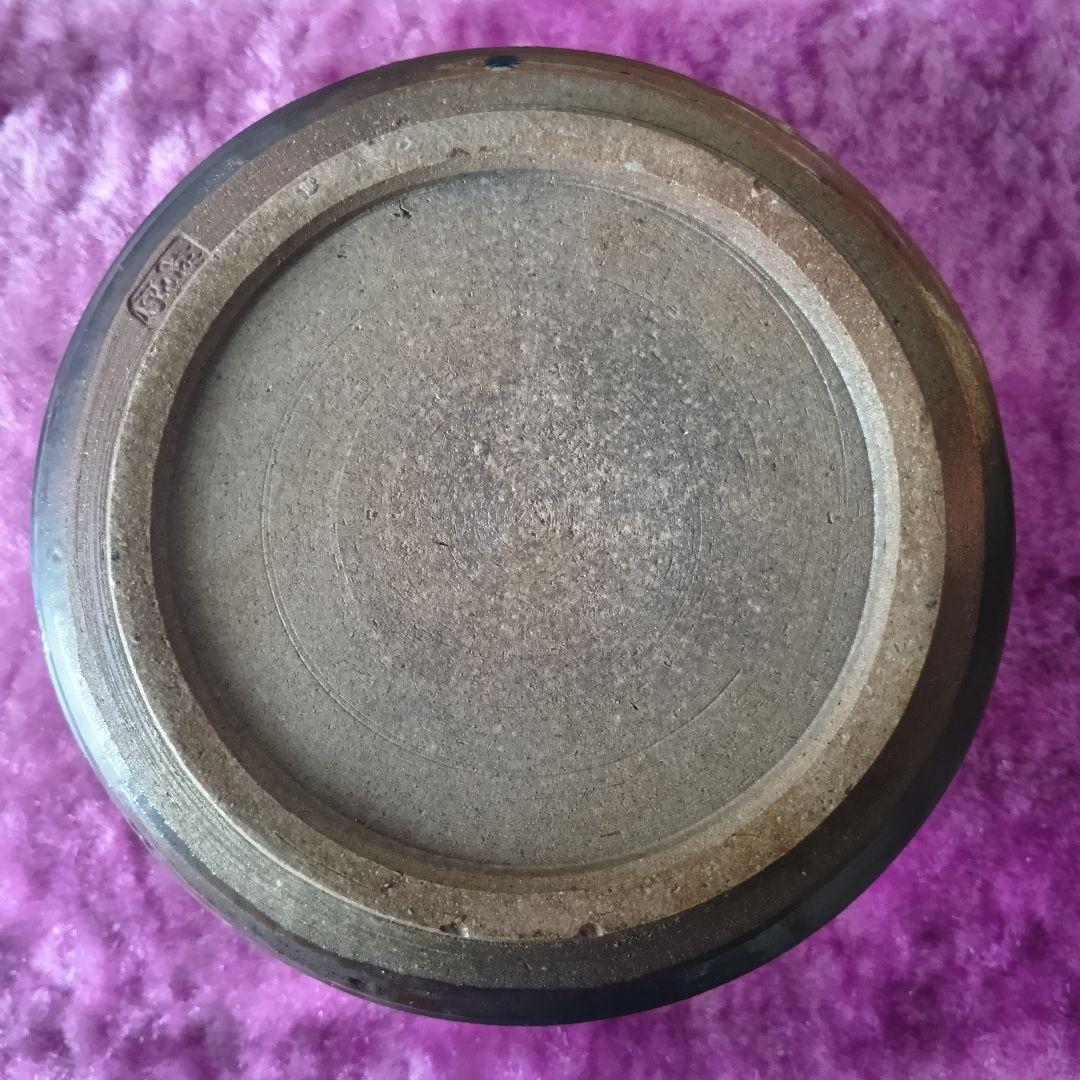 骨董品 唐銅 建水 茶道具 陶印あり 紙箱付 古道具 茶席 水こぼし 茶器 美品