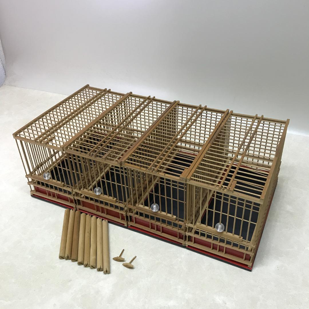 未使用 竹籠 鳥カゴ メジロ籠 ４個