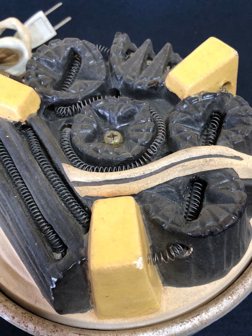 《R》茶道具 野々田式炭型電熱器 底瓦付　1f