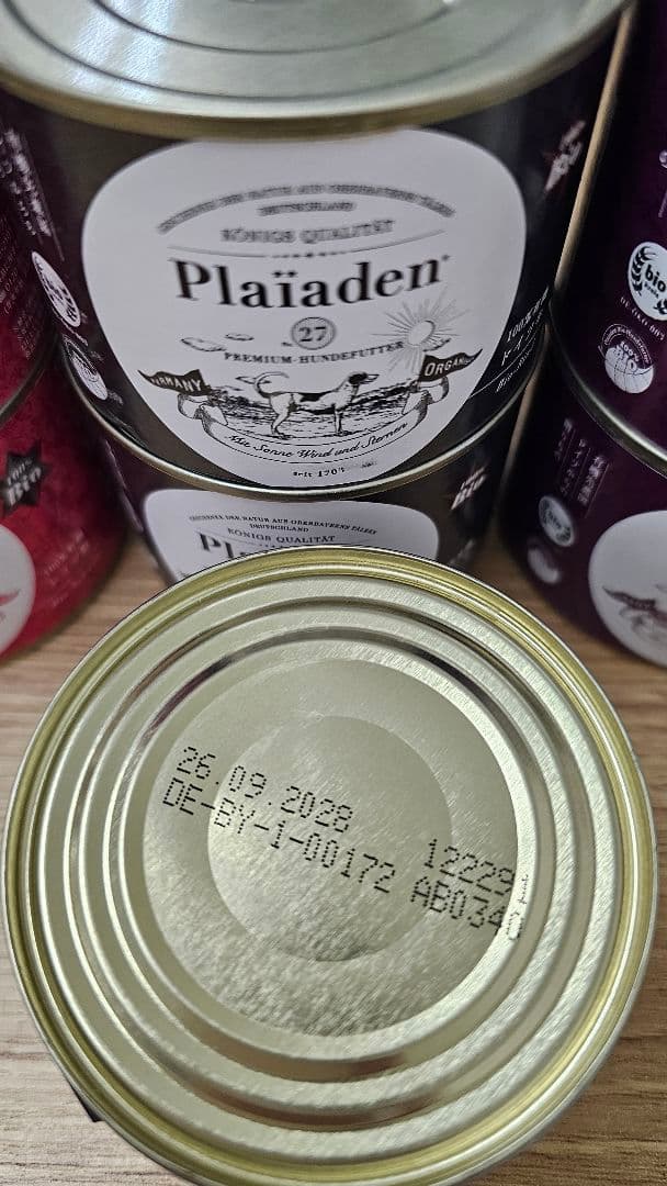 Plaiaden プレイアーデン　犬用ウェットフード有機 缶詰 8種24缶セット