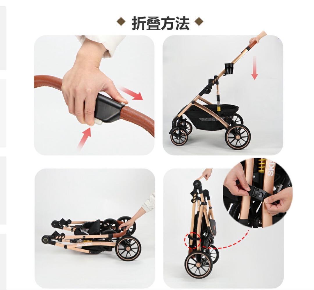 ペットカート ベージュ 3-in-1