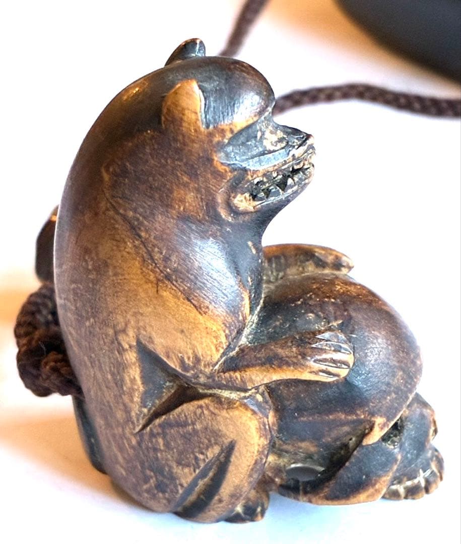 時代鷄蒔絵印籠　在銘