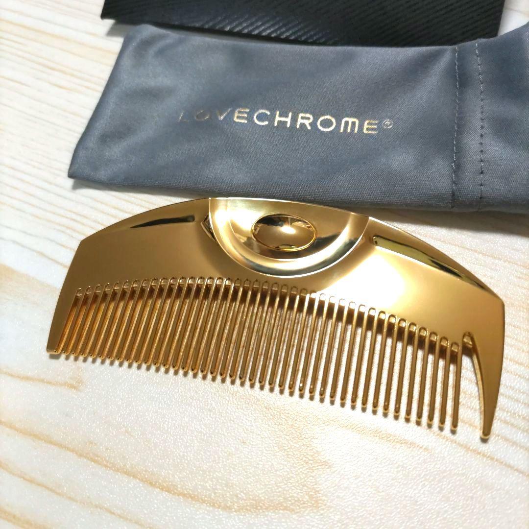 LOVECHROME ラブクロム ゴールド コーム ポーチ付き