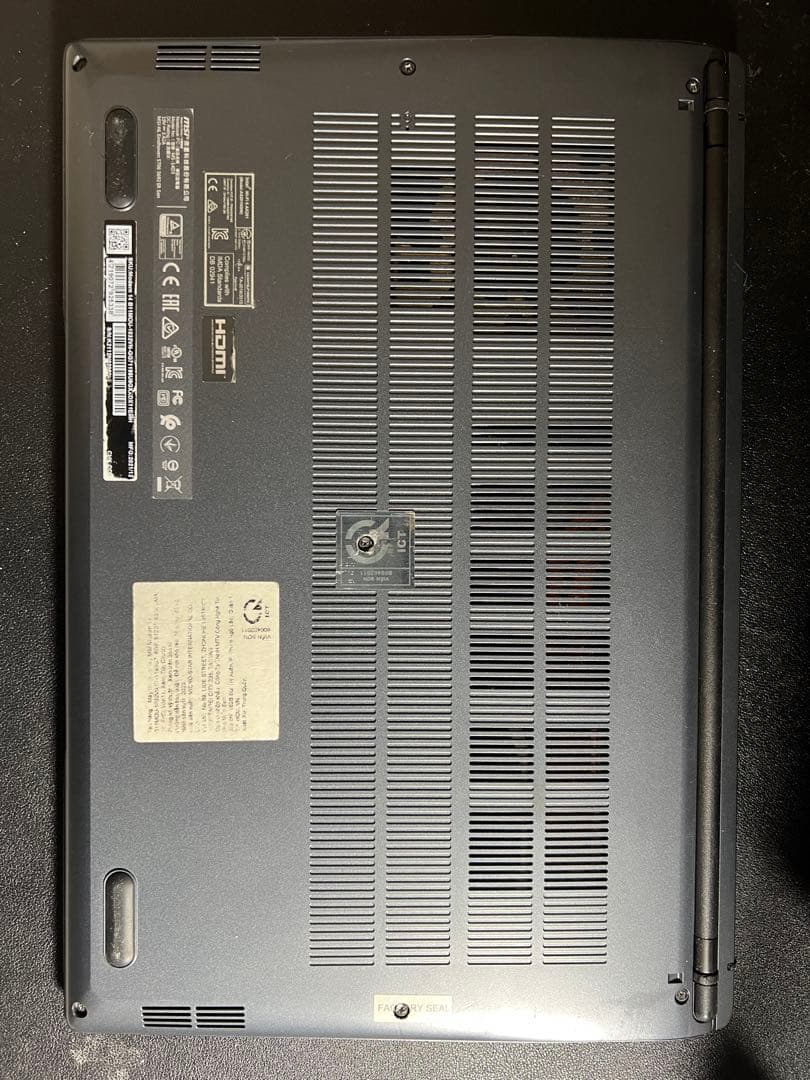 Windowsノート本体 msi modern 14 b11mou i7 1195g7