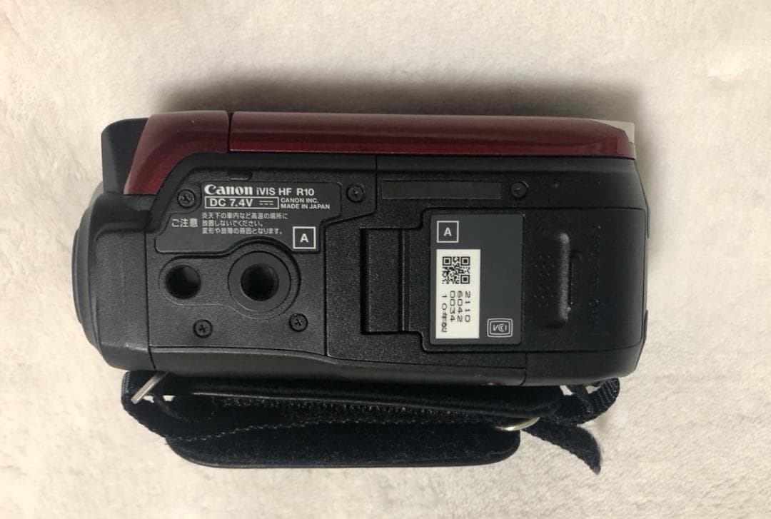 美品 Cannon キャノン ビデオカメラ HFR10 ズーム 取説 専用ケース