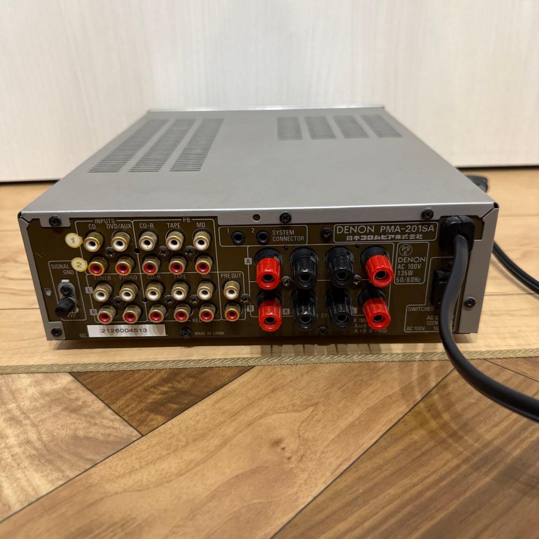 中古】DENON デノン　プリメインアンプ PMA-201SA オーディオ機器