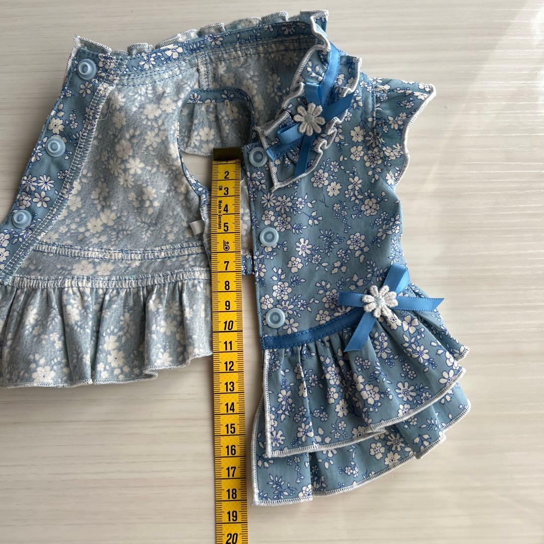 No.550•551 犬服ハンドメイド　バックオープンワンピース2着