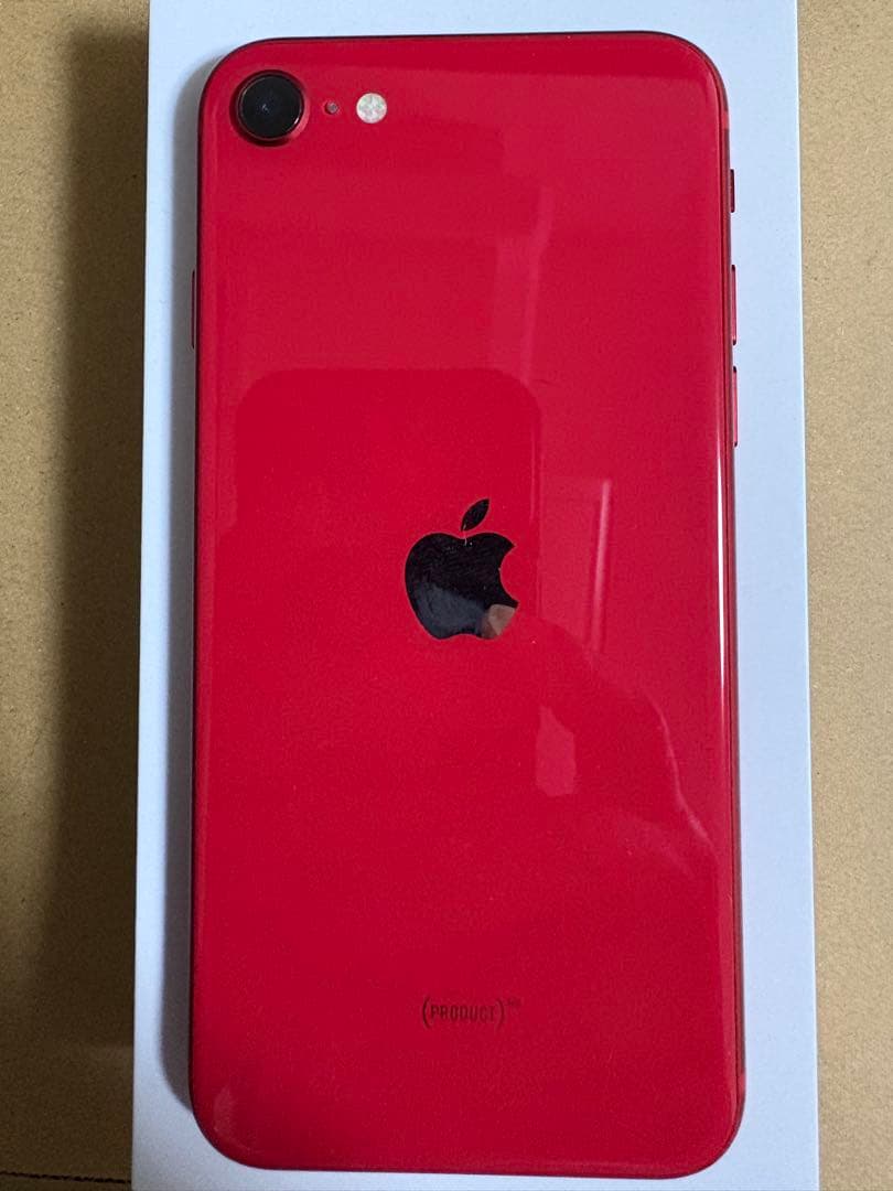 ホームボタン壊れiPhone SE第2世代128GB レッド 箱付きジャンク品