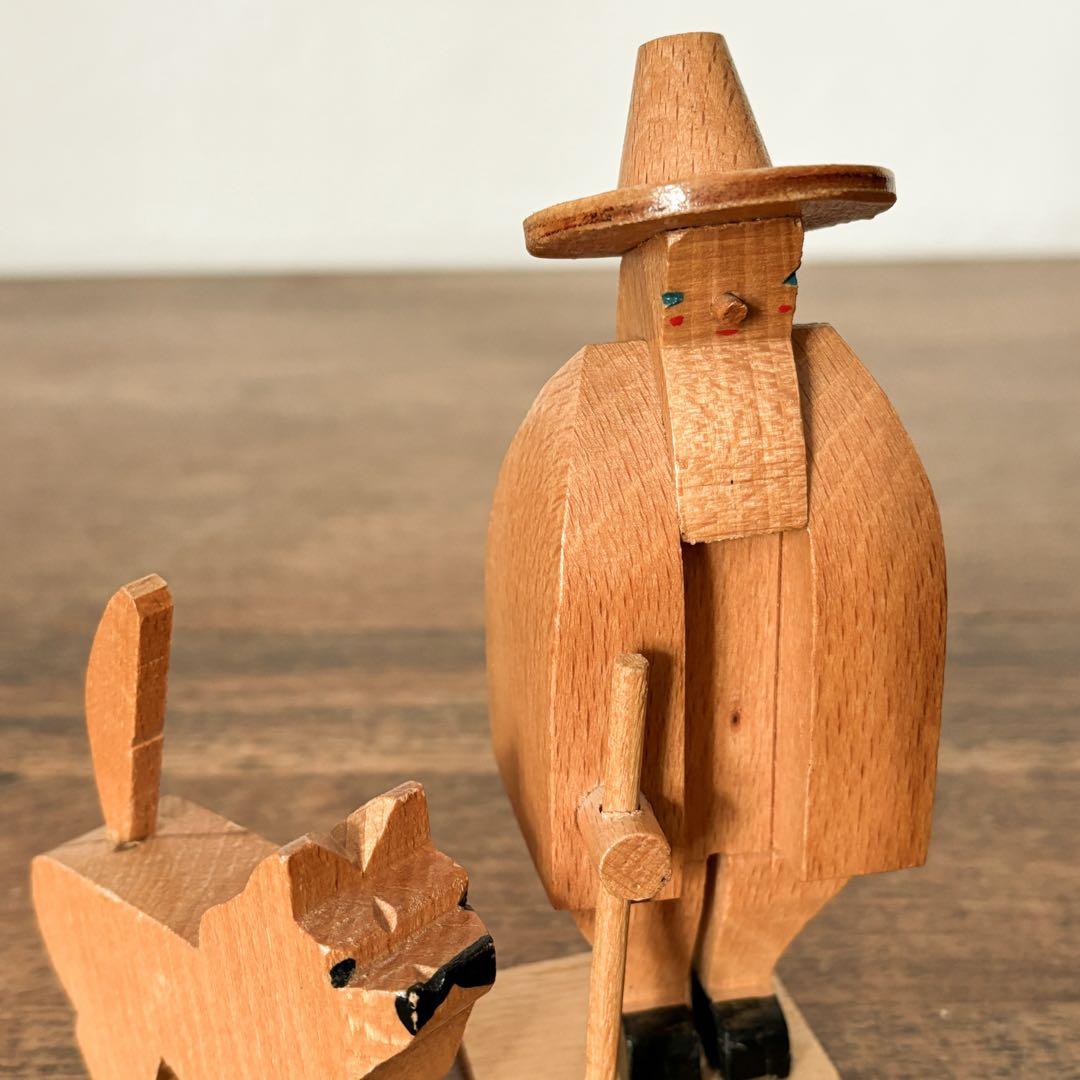 【東ドイツ 羊飼いと羊と犬】ヴィンテージ
