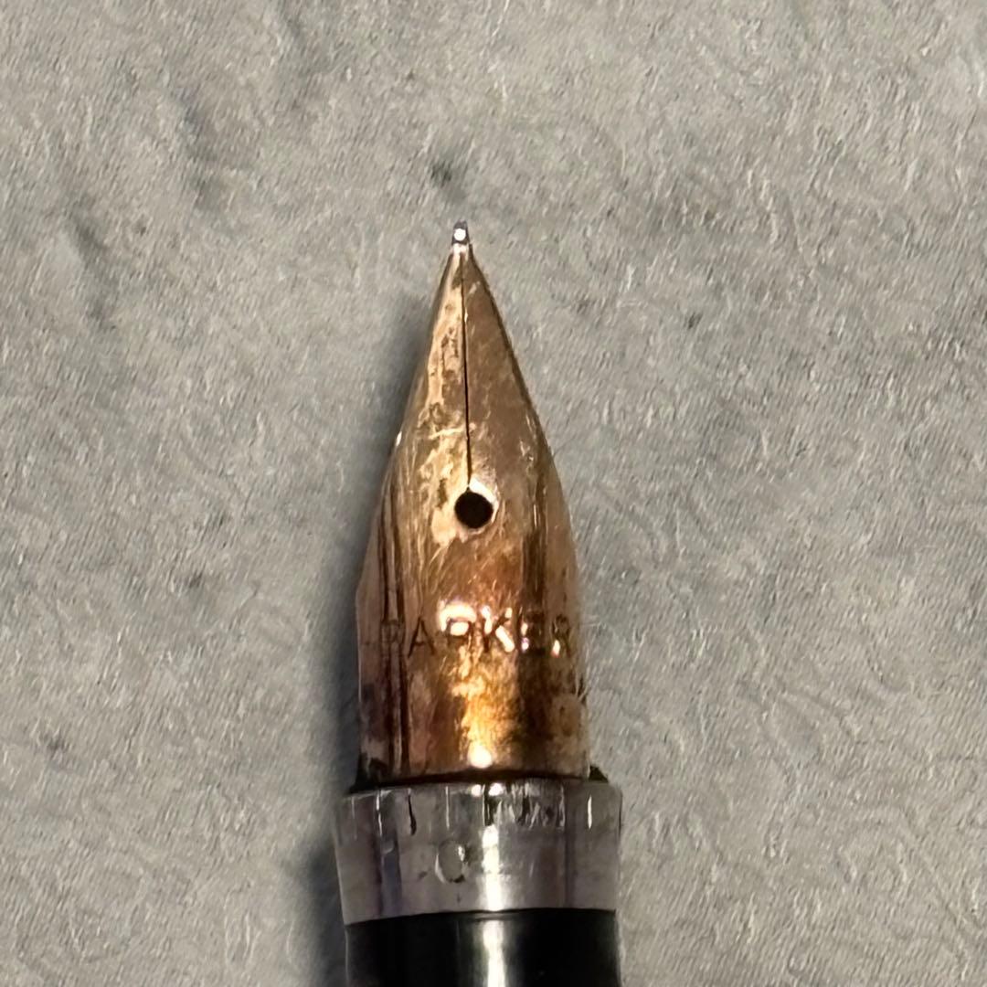 PARKER パーカー 万年筆 スターリングシルバー 14K 格子柄
