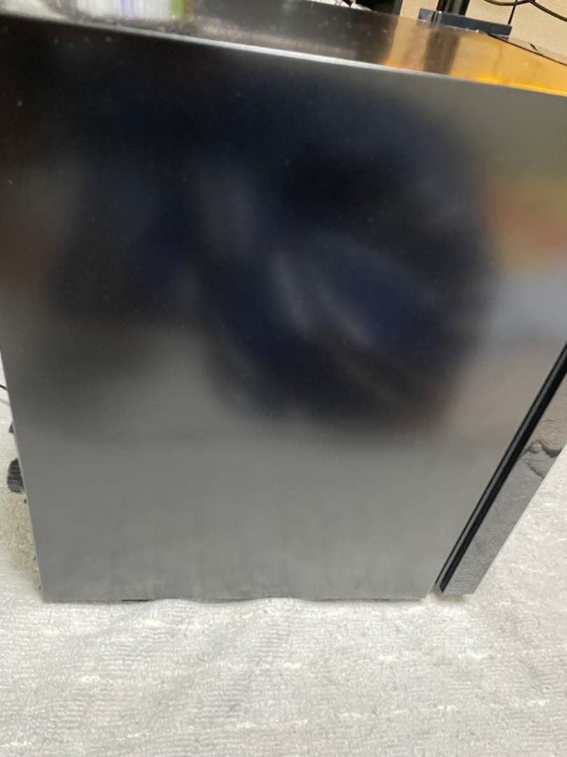 TECNOLOVE 23L冷蔵庫 黒色ガラス扉