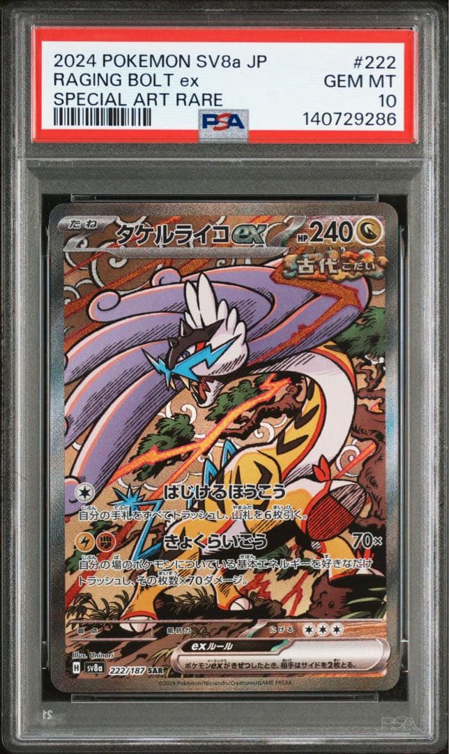PSA10 連番 タケルライコex SAR
