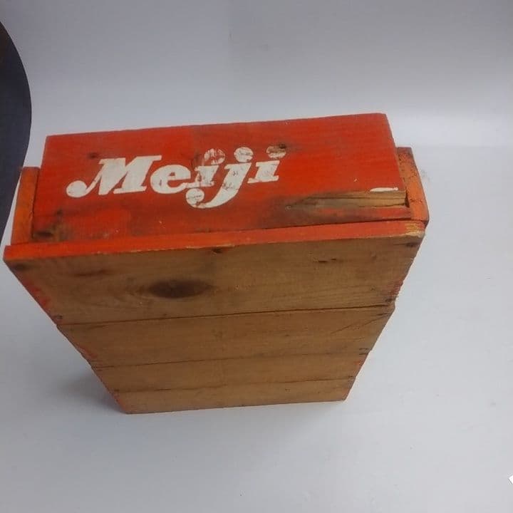 昭和レトロ　明治スカット　木箱　　　アンティークボックス