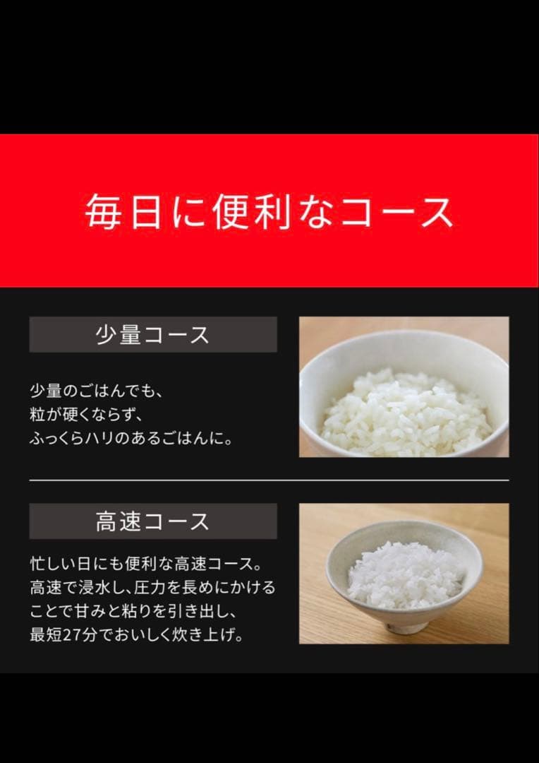 さくら　Panasonic SR-N210D 備長炭釜 炊飯器 5.5合