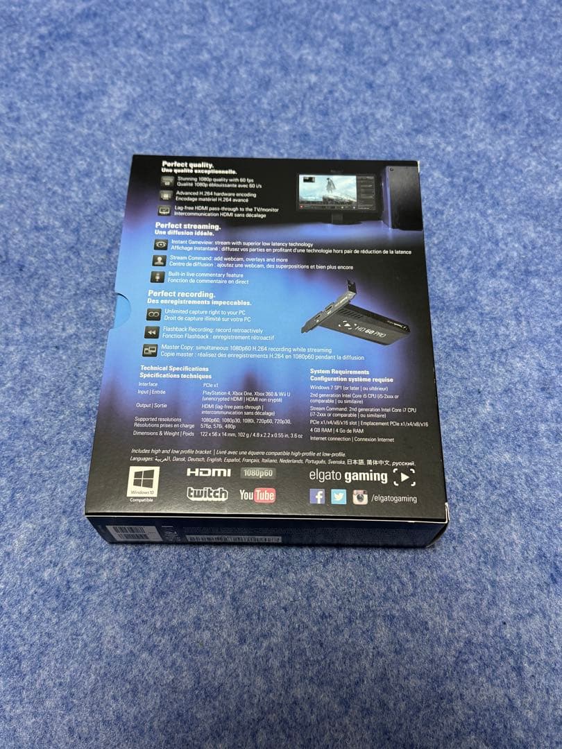 elgato HD 60 PRO ゲームキャプチャカード(内蔵型)