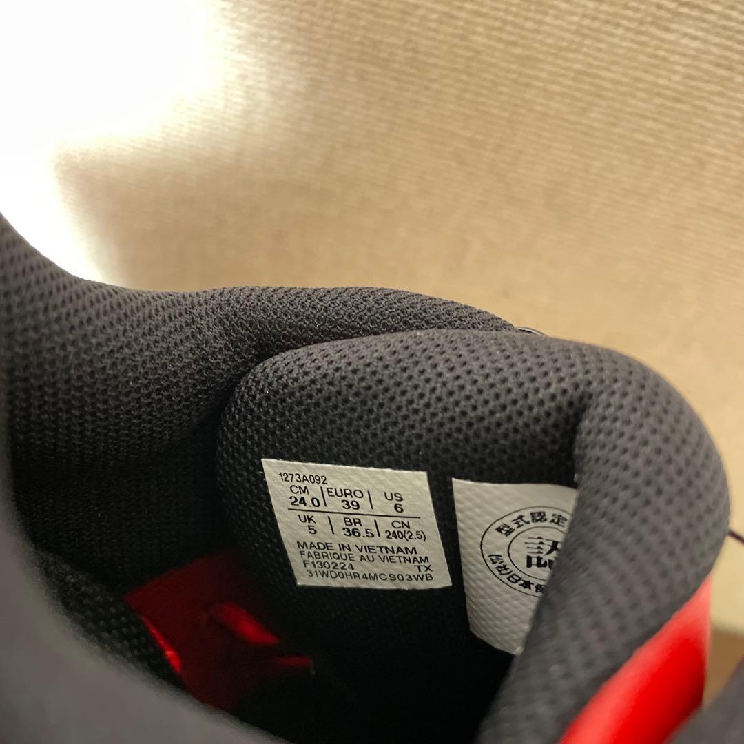 新品/asics WINJOB CP219 24cm レッド/ホワイト