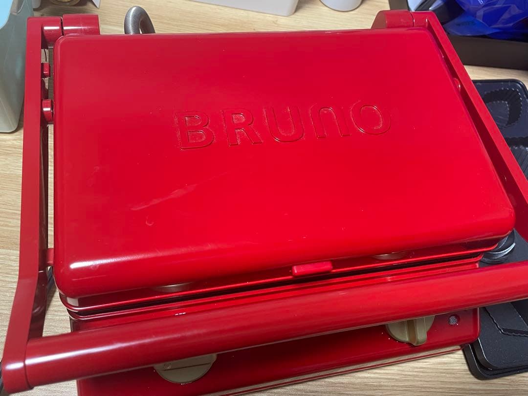 BRUNO ブルーノ グリルサンドメーカー ダブル レッド　ホットサンド