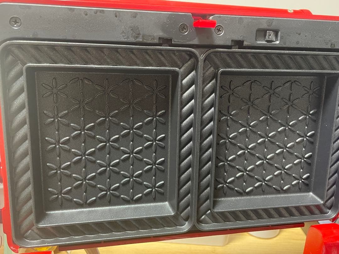 BRUNO ブルーノ グリルサンドメーカー ダブル レッド　ホットサンド